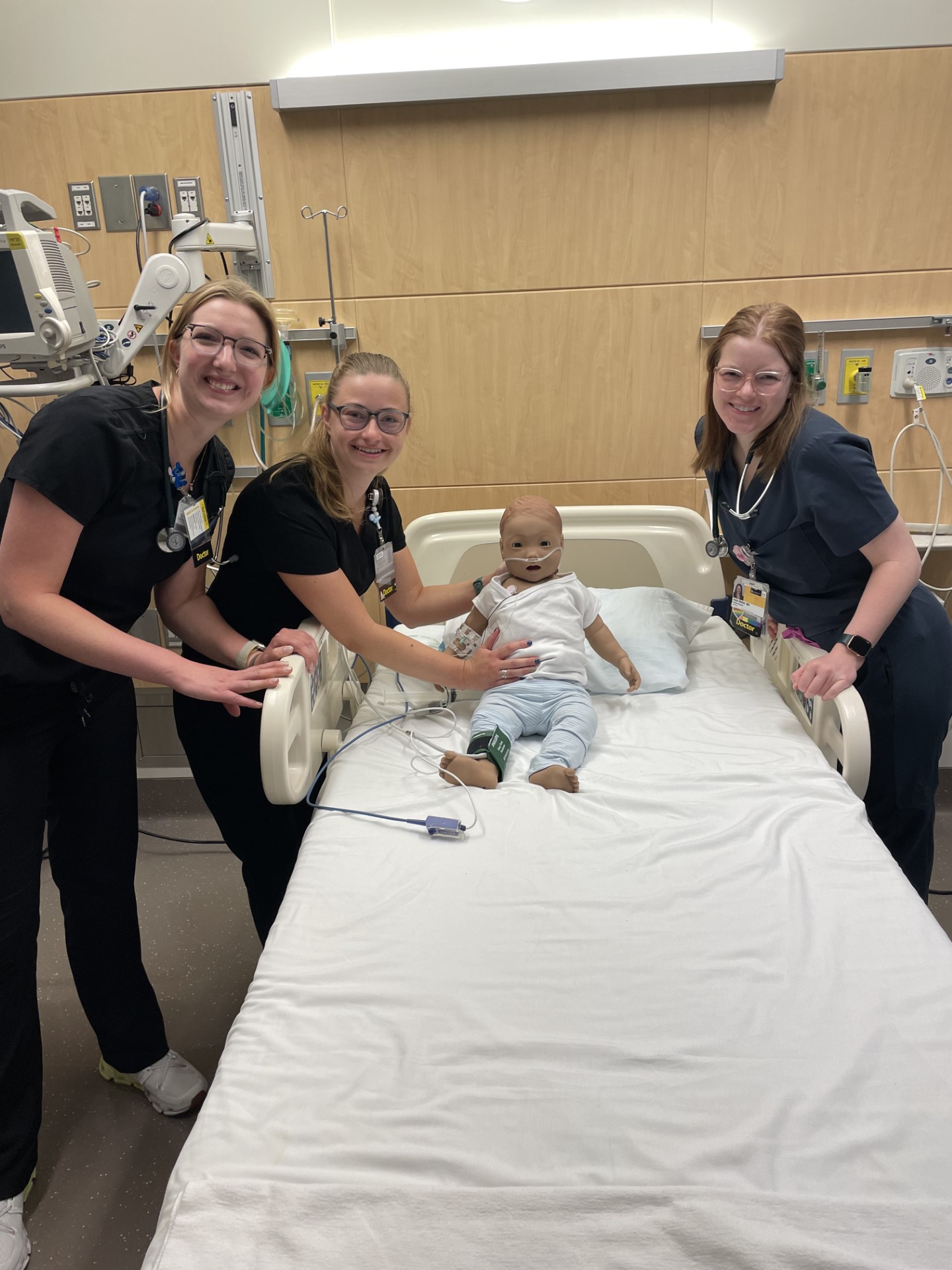 Pediatric residents participating in the hospital-wide, multidisciplinary mock code