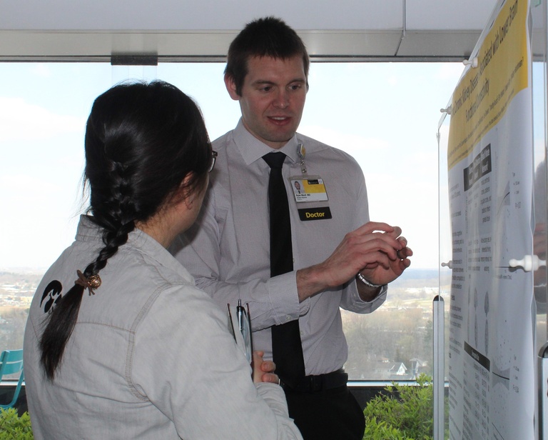 Ryan Ward presenting his research