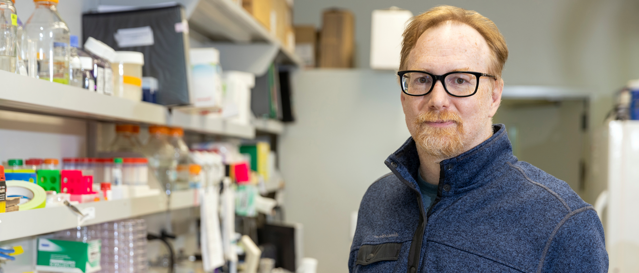 Patrick Sinn, photographed in his lab in PBDB on Tuesday, Oct. 19, 2021.